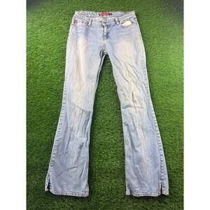 Janes Army Womens Y2K Low Rise Bootcut Flare Jeans Light Wash Flex USA/UK Sz. 28